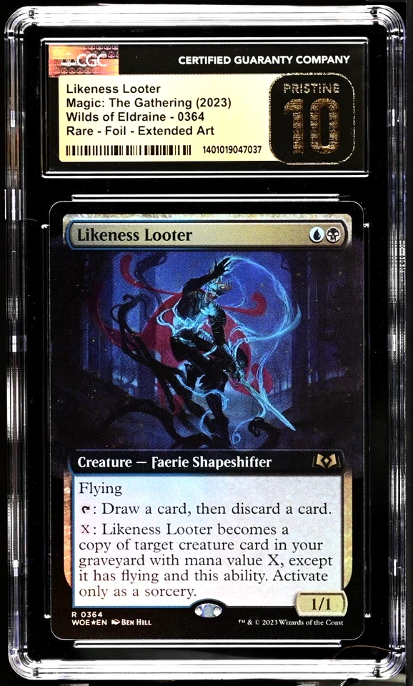MTG Magic the Gathering Wilds of Eldraine Foil Likeness Looter CGC 10 Pristine - Image 1 of 4