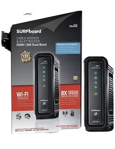 ARRIS SURFboard SBG6580 DOCSIS 3.0 Cable Modem and Wi-Fi Router - Used - Picture 1 of 5