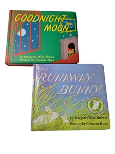 Lot 2~Board Books by Margaret Wise Brown~Goodnight Moon Runaway Bunny - Picture 1 of 10