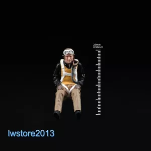 1/48 WWII US Male Pilot Scene Props Miniatures Figures Model For Cars Vehicles - Picture 1 of 9
