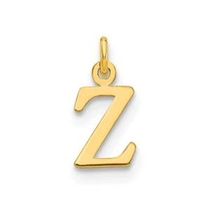 14K Yellow Gold Cutout Letter Z Initial Charm - Picture 1 of 2