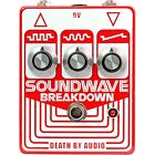 DEATH BY AUDIO Soundwave Breakdown Octave Fuzz Effects Pedal Red and White LN