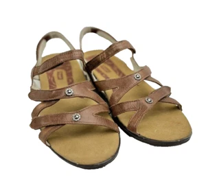 Propet Women's Sandals 8W Lizzette Strappy Chestnut Hook & Loop Closure Comfort - Picture 1 of 11