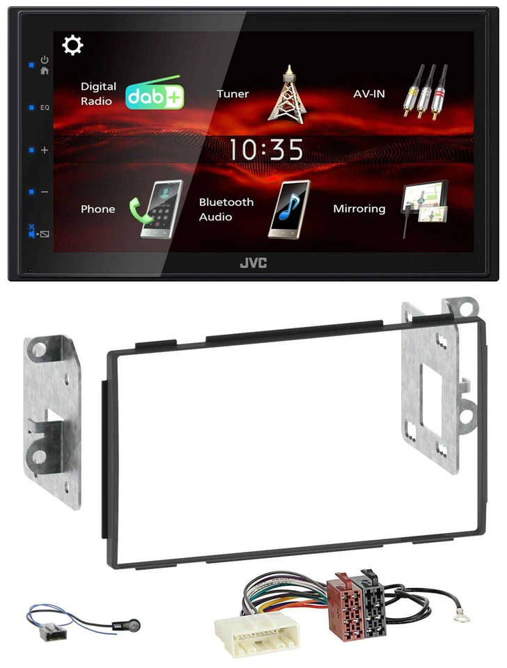 JVC USB Bluetooth MP3 DAB 2DIN Autoradio für Nissan Qashqai 2007-2013 - Bild 1 von 4