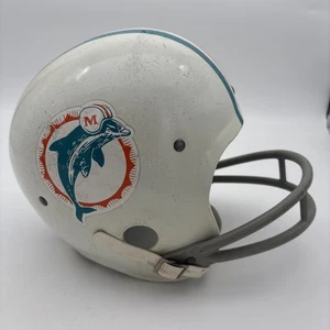 Vintage 1960's Miami Dolphins "Rawlings Air-Flo HNFL Football Helmet" Large - Picture 1 of 8