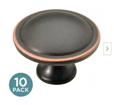 Brainerd ~ 1-1/2" Contempo Knob/Pull ~ Bronze with Copper Highlights ~ Lot of 10 - Image 1 of 4