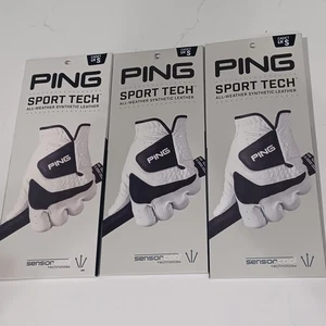Ping Sport Tech Golf Glove Mens LH S Cadet Sensor Cool Technology. 3 Packs. New - Picture 1 of 3