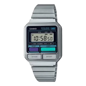CASIO A120WE-1A A120WE A120 VINTAGE SILVER DIGITAL WATCH - Picture 1 of 1