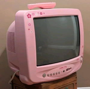 Pink Hello Kitty 13" CRT Vintage /w Remote Retro Gaming Emerson HKTV13 2003 - Bild 1 von 13