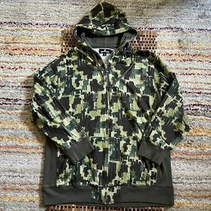 Undefeated Camo Graphic All Over Print AOP Hoodie Hoody Jacket Green XXL 2XL - Picture 1 of 3