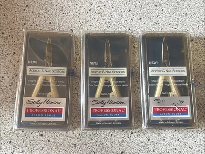 3 Tijeras Curvas Acrílicas y Uñas Sally Hansen Profesionales Hechas en Alemania Nuevas Foto 1 de 3