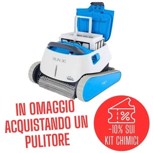 Robot pulitore per piscina Dolphin Run 30 - spazzole PVC - Foto 1 di 1