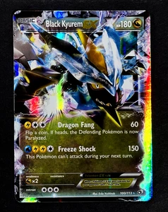 2013 Pokemon BLACK KYUREM EX Legendary Treasures HOLO Ultra Rare Card 100/113 NM - Picture 1 of 4