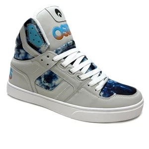 ZAPATOS OSIRIS CLON GRIS AZUL TYEDYE HI TOP ZAPATILLAS - Imagen 1 de 4