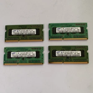 4x Samsung 1GB DDR3 RAM Sodimm Laptop 1Rx8 PC3-8500S-07-10-B1 Total 4GB - Picture 1 of 6
