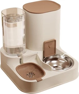 Mangiatoia e Abbeveratoio 2 in 1 per Gatti e Cani - Dispenser Automatico per Cib - Foto 1 di 10
