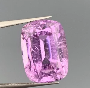 14,45ct Kunzait Stufencoushion Schliff aus Afghanistan - Bild 1 von 9