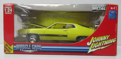 Johnny Lightning Muscle Cars Yellow 1970 Ford Torino Cobra 1:24 Scale - Image 1 of 4