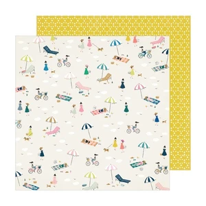 Maggie Holmes Sunny Days Cartoncino Doppio Lato 12"X12"-Mare - Confezione da 25 - Foto 1 di 1