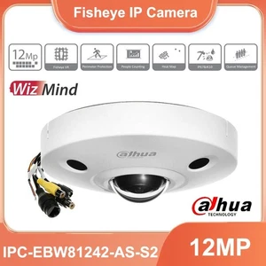 Dahua IPC-EBW81242-AS-S2 12MP AI 4K Panoramic Fisheye IP Camera PoE Mic Speaker - Picture 1 of 13