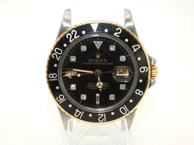 1986 Rolex GMT Master 16753 Men’s Watch Custom Diamond Dial 40mm #WI351 - Image 1 of 4