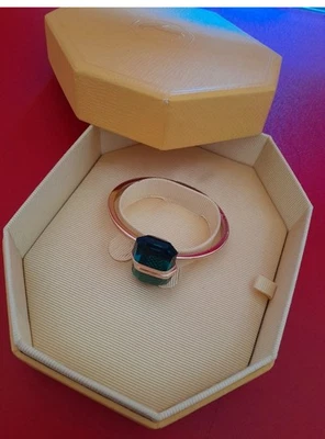 Brazalete Swarovski Lucent Cristal Verde Dorado Magnético Tamaño Pequeño Nuevo❤️🎁 Foto 1 de 4