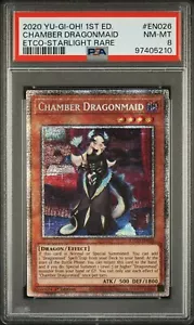 2020 Yugioh ETCO-EN026 Chamber Dragonmaid Starlight Rare 1st Edition PSA 8 - Bild 1 von 6