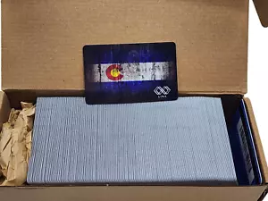 Box of 250 Blank Credit Union Cards COLORADO Design - 2017 Linx Bank now Defunct - Picture 1 of 3