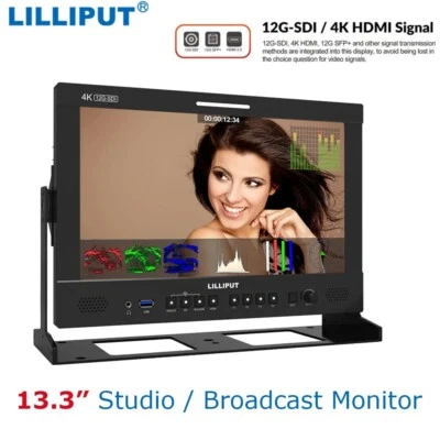 LILLIPUT Q13 13.3 inch 12G-SDI 4K HDMI Studio Broadcast Monitor 3D LUT 3840*2160 - Image 1 of 4