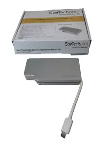 STARTECH 4IN1 USB C VIDEO ADAPTER SPACE GRAY 4K 60HZ PART#CDPVDHDMDP2G - Picture 1 of 6