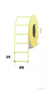 Sticky Blank White Plain Labels Self Adhesive For Freezer Small Stickers 40x25mm - Picture 1 of 4
