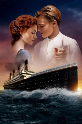 Lo último Titanic Clásico Película Drama Romántico Impresión Tela Arte de Pared - PÓSTER 20x30 Foto 1 de 3
