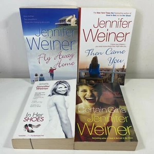 4 Lot Jennifer Weiner -Fly Away Home, Then Came You, In Her Shoes, Certain Girls - Picture 1 of 9
