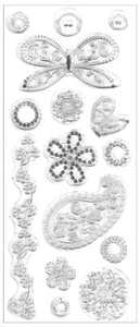 15x BLUMEN SCHMETTERLING unmontiert transparent STEMPEL Blume Knopf Paisley PAPERMANIA - Bild 1 von 2