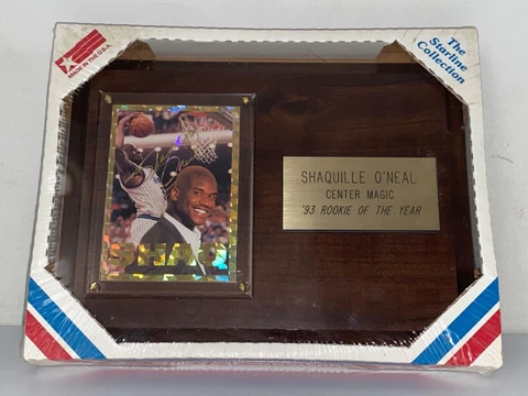 Shaquille O’Neal Center Magic ‘93 Rookie of the Year Plaque Signed NIB SHAQ NBA Cover