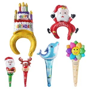 100+ styles cartoon Air Fill Foil Chrome Balloons Gas Graduation .Birthday Party - Picture 1 of 100