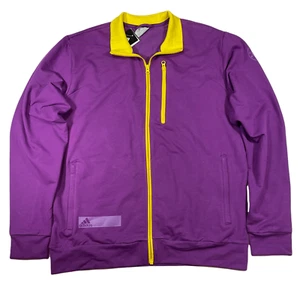 Adidas Chelsea Football Club Soccer Track Top Jacket Purple/Yellow MEDIUM M Men - Picture 1 of 11