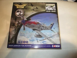 CORGI AVIATION 1:72 NORTH AMERICAN P-51D MUSTANG  44-15152/QI-T  JERSEY JERK - Picture 1 of 4