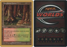 Karplusan Forest - Jan Tomcani - 2001 ~ Lightly Played World Championship MTG Ma