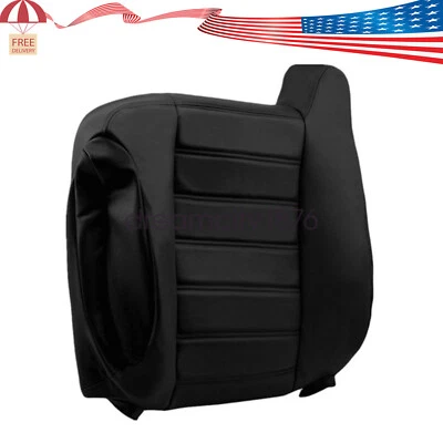 For 2003-2007 Hummer H2 SUV Driver Upper Top Leather Seat Cover Black #482 - image 1 of 4
