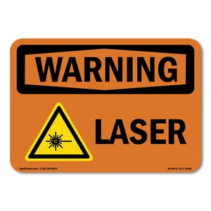 Laser ANSI OSHA ANSI Warnschild Metall Kunststoff Aufkleber - Bild 1 von 5