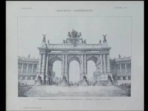 L'ARCHITECTURE n°35 1905 BRUXELLES, ARCADES DU CINQUANTENAIRE, CHARLES GIRAULT - Imagen 1 de 2