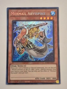 Yugioh Mermail Abysspike Secret Rare RA04 - Picture 1 of 3