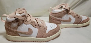 Nike Air Jordan 1 Retro High OG Washed Pink Pre-School Sneakers Kids's Size 12C - Picture 1 of 11