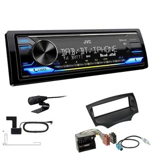 JVC DAB+ Bluetooth USB inkl. Antenne Autoradio für Ford KA ab 2008 schwarz - Bild 1 von 6