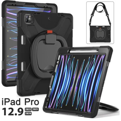 Rotating Shockproof Carry Tablet Case For Apple iPad Pro 12.9 Pro 11 Pro 10.5 - Image 1 of 4