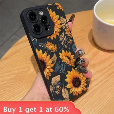 Sunflower Phone Case Cover For Apple iPhone 16 15 14 13 12 11 8 7 XS/XR Pro Max - Image 1 of 4