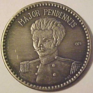 1971 Pewter Mardi Gras Medal With Pendennis Club Of New Orleans - Picture 1 of 2