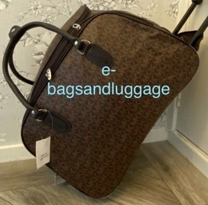 NK Designer Travel Duffle Hand Bag Gym Overnight Wheels Tote Carry on Luggage - Picture 1 of 12