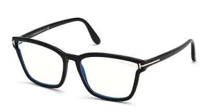 Nuevas gafas rectangulares auténticas Tom Ford FT5707-B-001-55 - Imagen 1 de 4